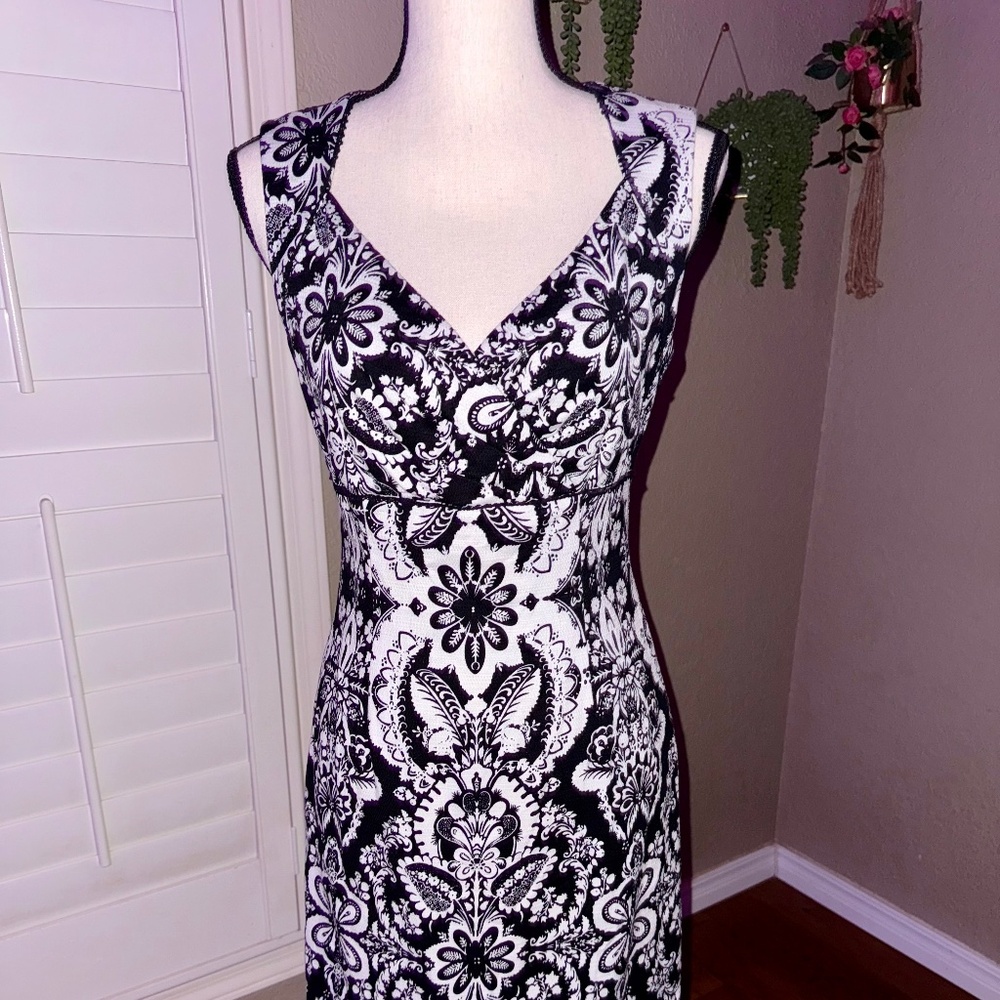 Antonio Melani Floral Print Cotton Dress Size 4